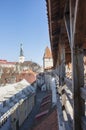 View from the curtain wall in Tallinn, Estonia Royalty Free Stock Photo