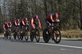 View on the cyclist team Ineos Grenadiers Royalty Free Stock Photo
