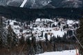 View on Czech ski resort Spindleruv Mlyn from Medvedin