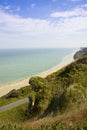 View at d-day beach, Normandy, France Royalty Free Stock Photo