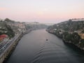 View from D. Luis bridge. Porto. Royalty Free Stock Photo