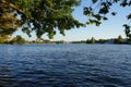 View of the Dahme River from Schlossinsel Island. 12557 Berlin, Germany