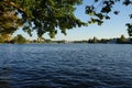 View of the Dahme River from Schlossinsel Island. 12557 Berlin, Germany