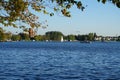 View of the Dahme River from Schlossinsel Island. 12557 Berlin, Germany