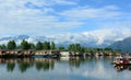 View of the Dal the lake in Srinagar, India Royalty Free Stock Photo