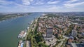 View of the Danube River from Above Royalty Free Stock Photo