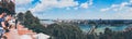 View of Danube River and Chain Bridge, Budapest, Hungary