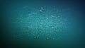 Data binary cloud on a background 3d rendering