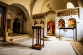 View of David Gareja Lavra orthodox monastery interior