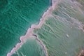 View on Dead Sea in Israel. Aerial photography and tourism in Israel Royalty Free Stock Photo