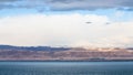 View of Dead Sea and Jerusalem in winter morning Royalty Free Stock Photo