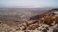 View of the Dead Sea from Masada Fortress. Masada, Israel Royalty Free Stock Photo