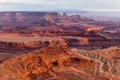 View from Deadhorse Point State Park in Utah at Sunset Royalty Free Stock Photo