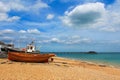 Boats at Deal beach Kent England Royalty Free Stock Photo