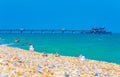 View of Deal beach at nice summer day England