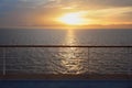 View from deck of cruise ship. Royalty Free Stock Photo