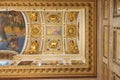 View of the decorative elements of the ceiling in St. Isaac`s Cathedral in St. Petersburg Royalty Free Stock Photo