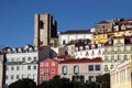 A view of decorative houses in Lisbon.