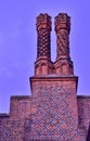 Tudor Brick Design of Historic Palace of the Capital City of England Royalty Free Stock Photo