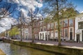 View of Delft canal, Netherlands Royalty Free Stock Photo