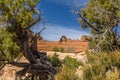 A view of Delicate Arch in Arches National Park, Moab, Utah Royalty Free Stock Photo