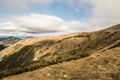 View from Demanovske sedlo between Dumbier and Chopok peaks in Nizke Tatry mountains in Slovakia Royalty Free Stock Photo