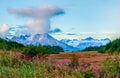 The Mountain Wears A Hat Royalty Free Stock Photo