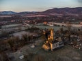 Densus Church, a very old church in Romania Royalty Free Stock Photo