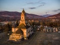 Densus Church, a very old church in Romania Royalty Free Stock Photo