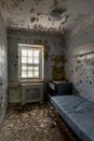 Derelict Bed in Bedroom - Abandoned Sleighton Farm School - Pennsylvania