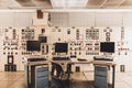 Derelict Control Room with Computers - Abandoned Coal Fired Power Plant - Reading, Pennsylvania