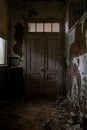 Derelict Door & Transom - Abandoned Tuberculosis Sanatorium - New Jersey