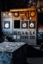 Derelict Control Panel - Abandoned Old Crow Distillery - Kentucky