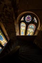 Derelict Spiral Staircase & Stained Glass Windows - Abandoned Mother of Sorrows Catholic Church - Philadelphia, Pennsylvania