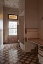 Vintage Bathroom - Ohio State Reformatory Prison - Mansfield, Ohio Royalty Free Stock Photo