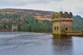 View of Derwent Dam and Reservoir, Peak District, Derbyshire, UK