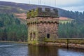 View of Derwent Dam and Reservoir, Peak District, Derbyshire, UK