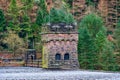 View of Derwent Dam and Reservoir, Peak District, Derbyshire, UK