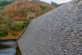 View of Derwent Dam and Reservoir, Peak District, Derbyshire, UK