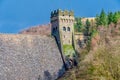 View of Derwent Dam and Reservoir, Peak District, Derbyshire, UK