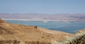 View of the desert and the Dead Sea from Masada, Israel Royalty Free Stock Photo