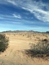 View of desert near Quartzsite, Arizona Royalty Free Stock Photo