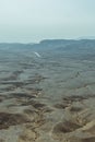 View on desert sunny land and sky near dead sea in Israel Royalty Free Stock Photo