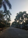 A View Of a Deserted Street Due To the Impact of The Covid-19 Pandemic, Location : Cengkareng, West Jakarta Indonesia