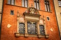 View of a detail of a building in Prague Royalty Free Stock Photo
