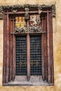 View of a detail of a building in Prague Royalty Free Stock Photo