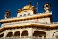 View of details of architecture inside Golden Temple - Harmandir Sahib in Amritsar, Punjab, India, Famous indian sikh landmark,