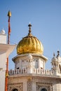 View of details of architecture inside Golden Temple - Harmandir Sahib in Amritsar, Punjab, India, Famous indian sikh landmark, Royalty Free Stock Photo