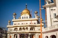 View of details of architecture inside Golden Temple - Harmandir Sahib in Amritsar, Punjab, India, Famous indian sikh landmark, Royalty Free Stock Photo