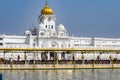 View of details of architecture inside Golden Temple (Harmandir Sahib) in Amritsar, Punjab, India, Famous indian sikh Royalty Free Stock Photo